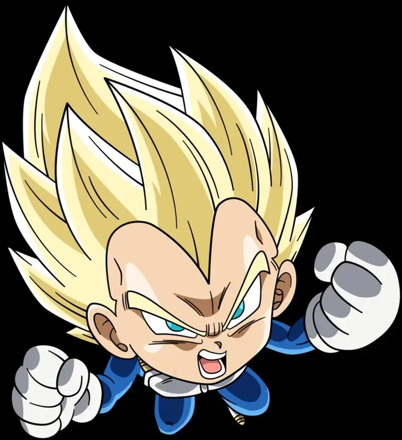 Khám phá ảnh chibi Vegeta trong Naruto phiên bản crossover
