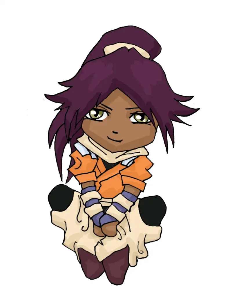 Ngắm chibi Yoruichi Shihōin cute đáng yêu