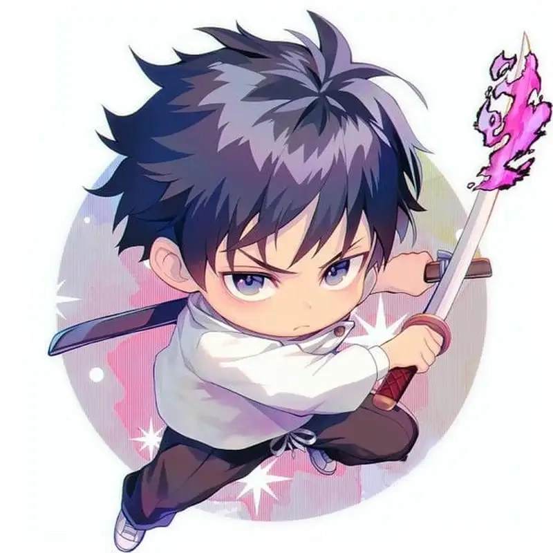 Yuta Okkotsu Jujutsu Kaisen fanart chibi ngộ nghĩnh