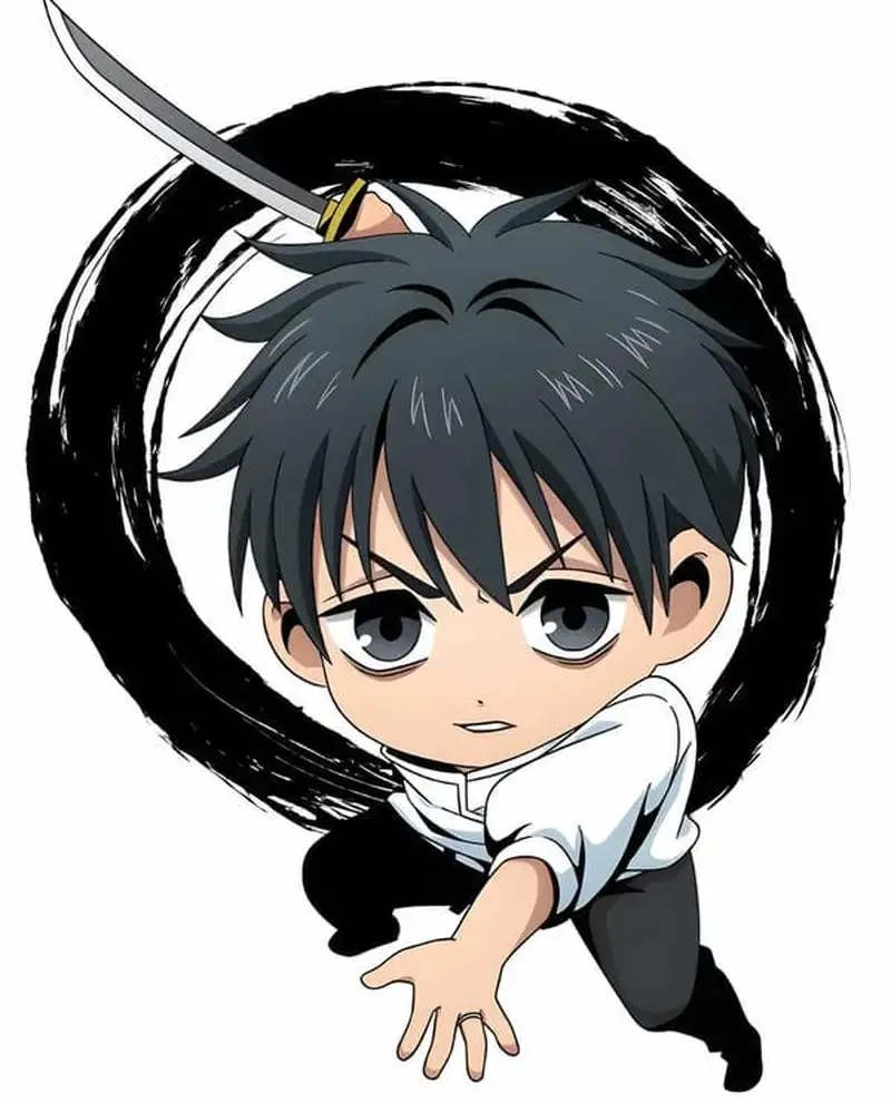 Hình vẽ Yuta Okkotsu dễ thương phong cách anime