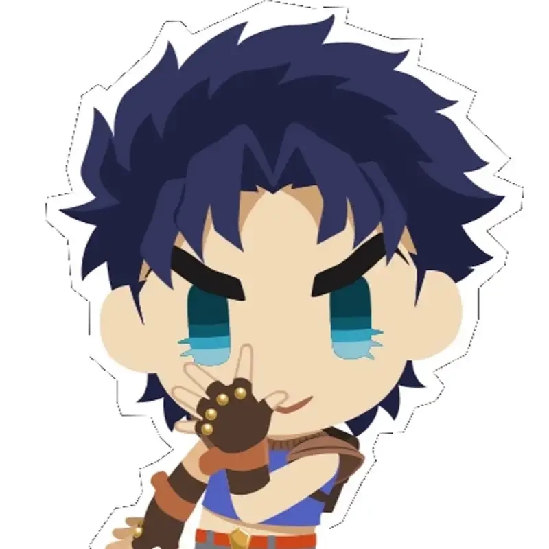 Thưởng thức chibi Jonathan Joestar JoJo đầy màu sắc