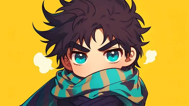 Trang trí với Joseph Joestar chibi banner bắt mắt