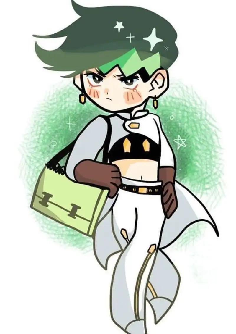 Khám phá bộ hình Rohan Kishibe chibi minh họa độc đáo