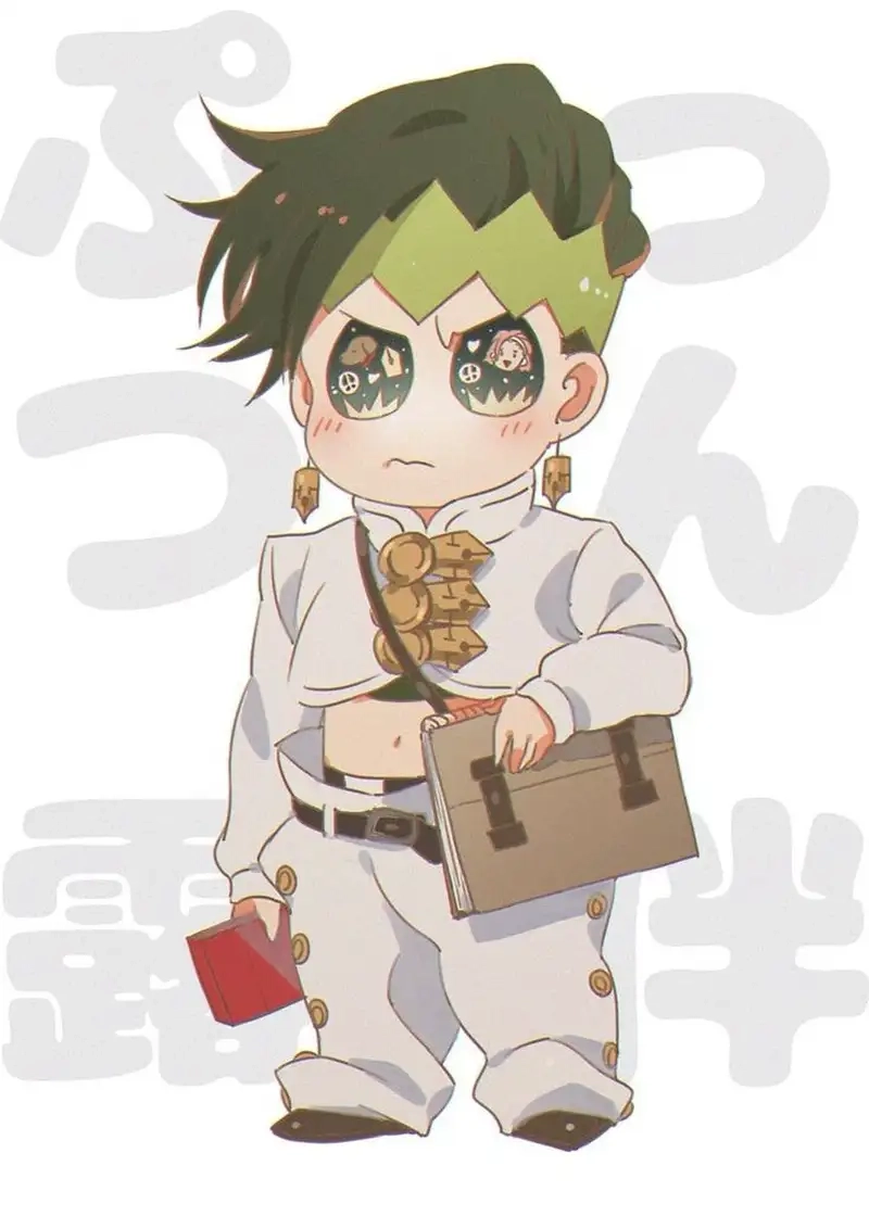 Tải về ngay Rohan Kishibe chibi PNG chất lượng cao