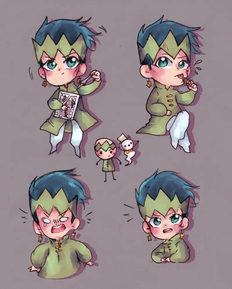 Thưởng thức nét dễ thương của Chibi Rohan Kishibe