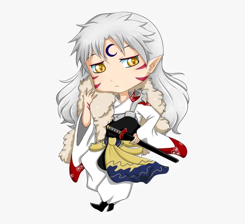 Ngắm Sesshomaru chibi màu rực rỡ đầy sức sống