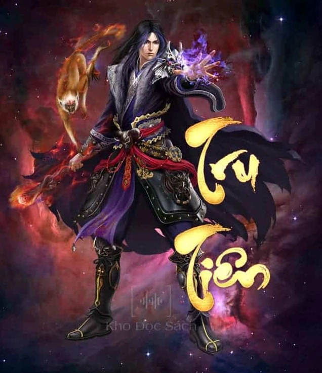 Bìa minh họa mang phong cách tiên hiệp huyền ảo