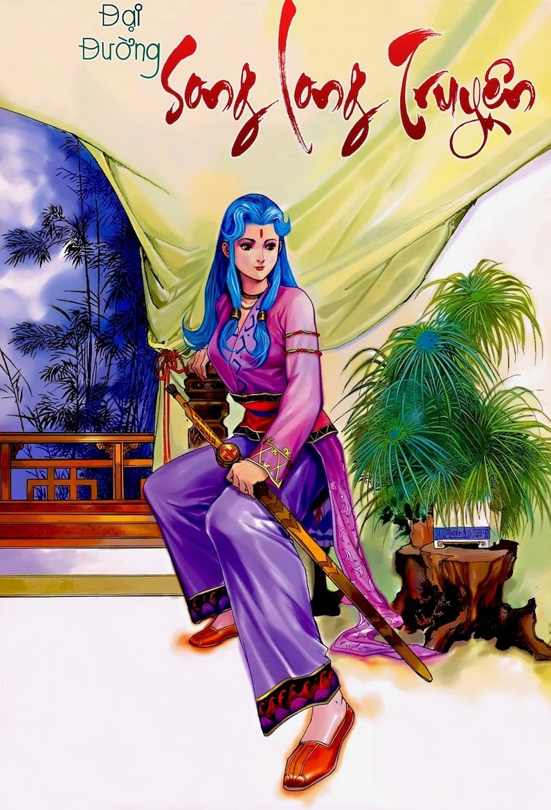 Bìa sách Đại Đường song long truyền với hình ảnh hai nhân vật chính