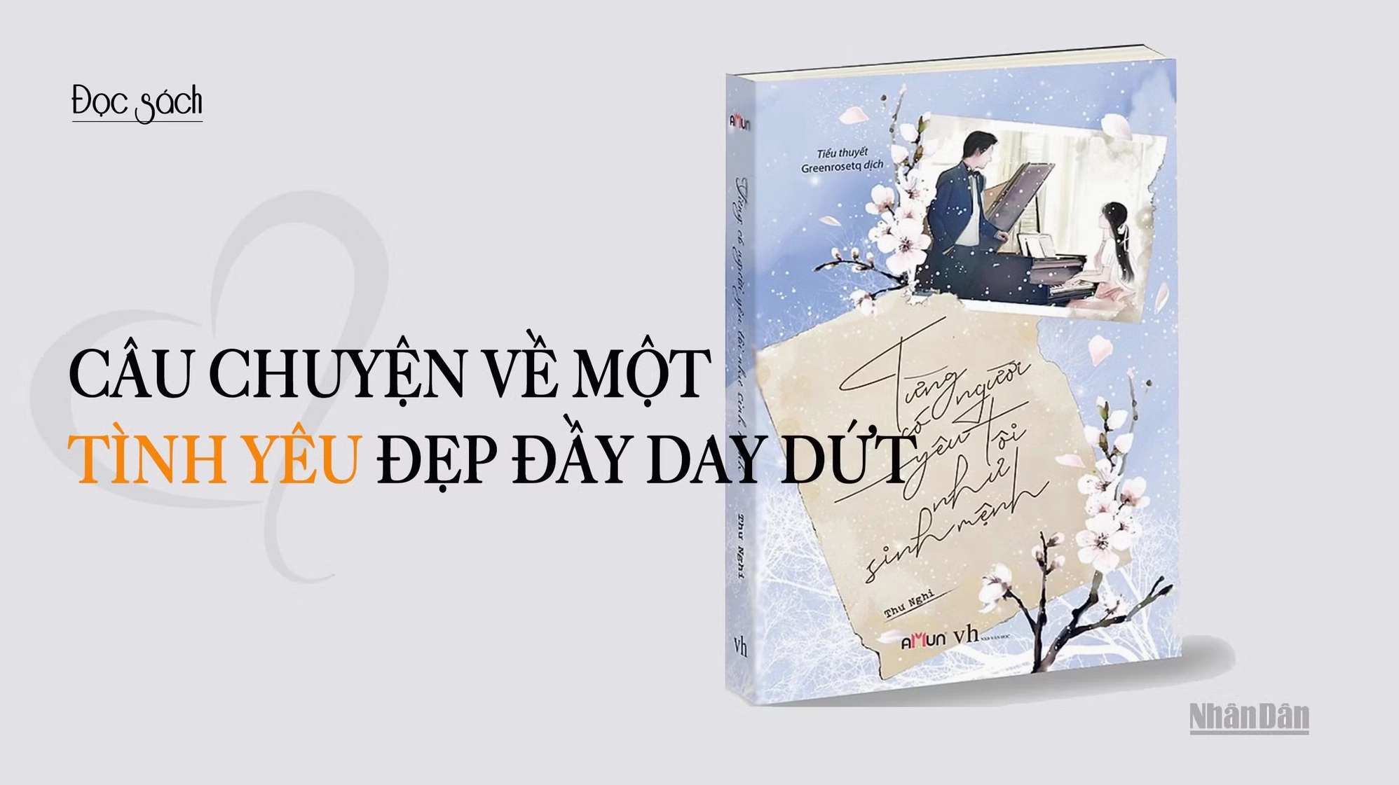 Bìa sách Từng có một người yêu tôi như sinh mệnh gợi lên cảm giác buồn man mác