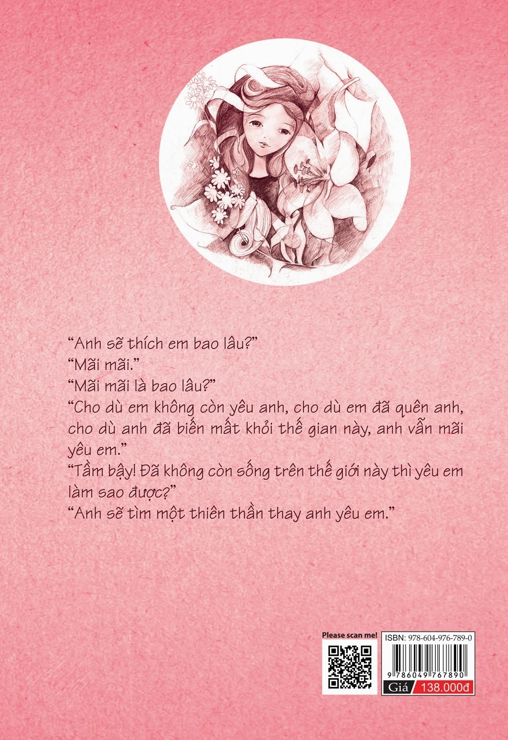 Bìa sau cuốn tiểu thuyết kinh điển của Minh Hiểu Khê