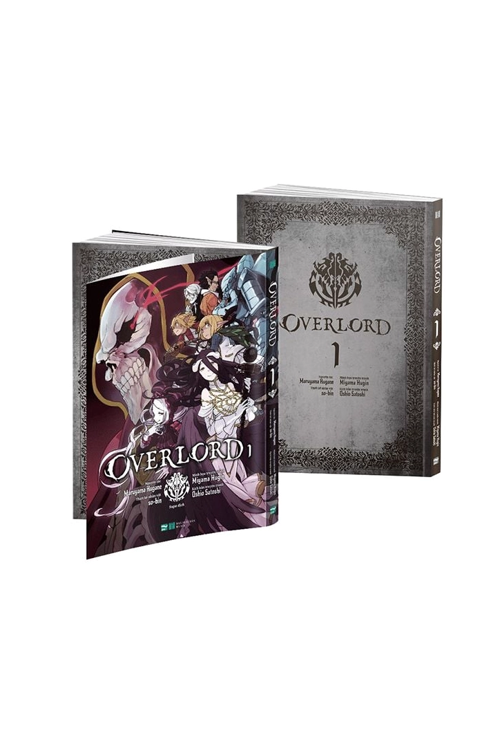 Bìa truyện tranh Overlord tập 1 khắc họa chân thực bầu không khí kỳ bí