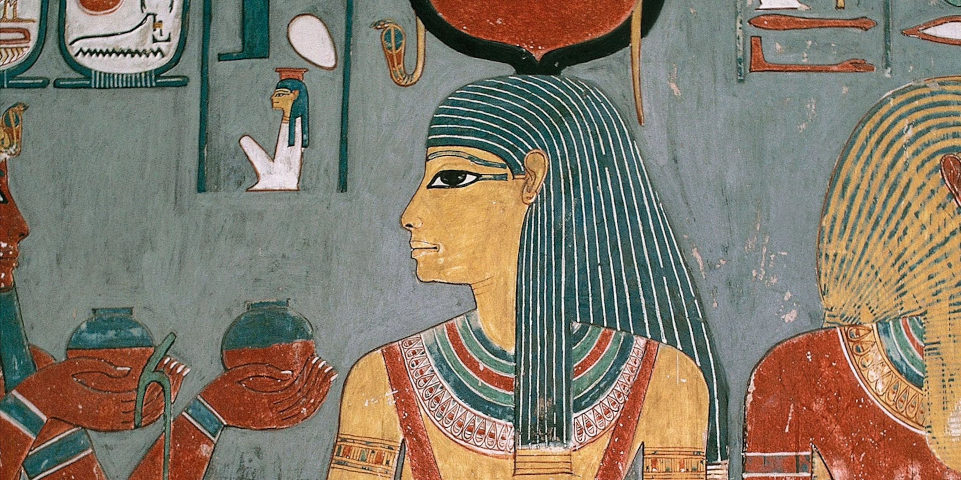 Bích họa nữ thần Isis quyền năng thi triển phép thuật cứu chồng