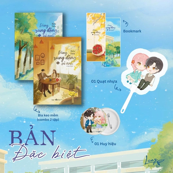 Bộ hai tập sách Đừng Rung Động Vì Anh bản đặc biệt tặng kèm nhiều phụ kiện
