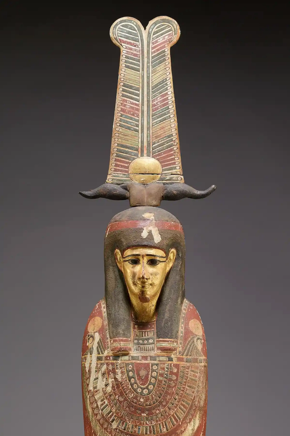 Bức tượng điêu khắc thể hiện sự hợp nhất của ba vị thần Ptah Sokar và Osiris