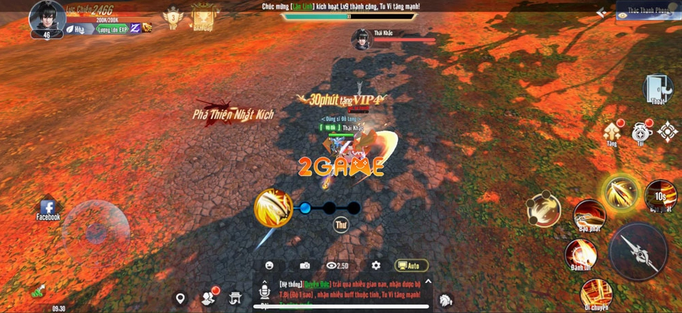 Hiệu ứng kỹ năng chiến đấu hoành tráng và mãn nhãn trong game