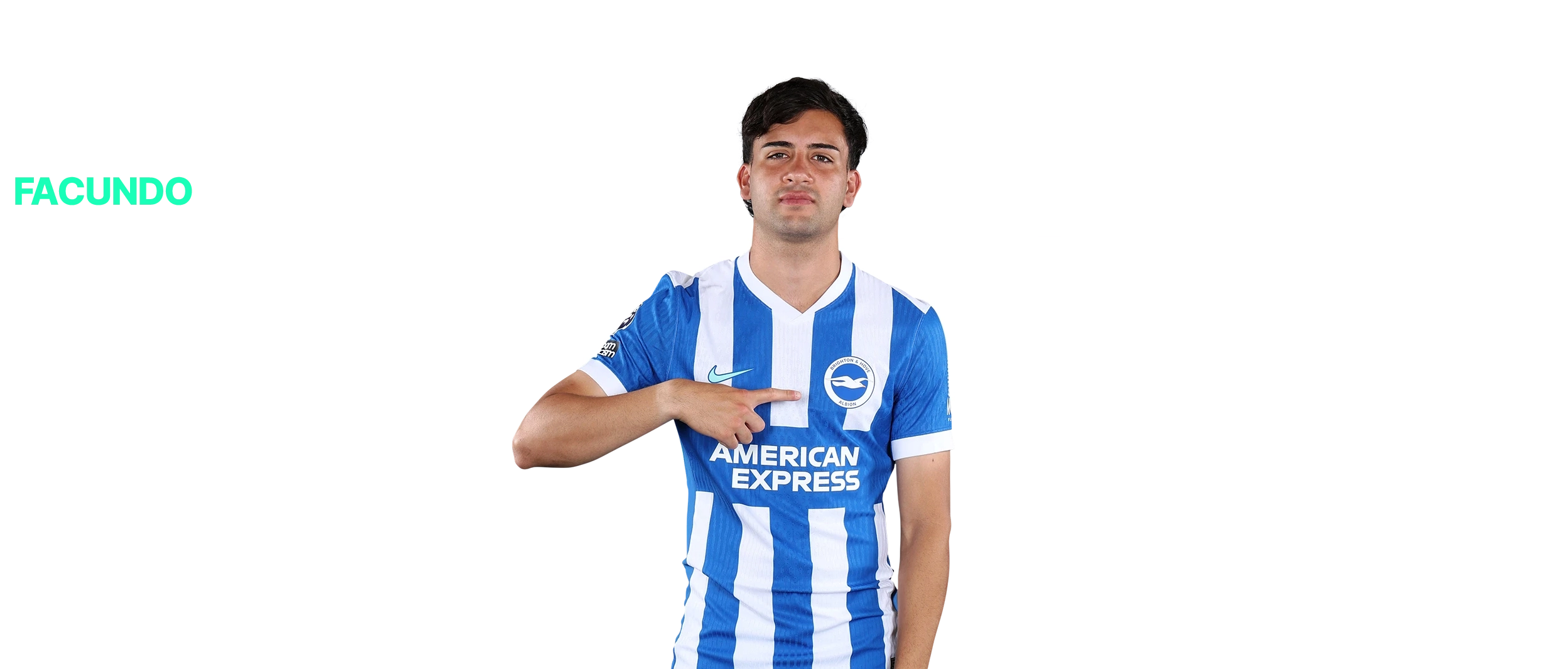 Hình ảnh chân dung sắc nét của Facundo Buonanotte trong trang phục thi đấu