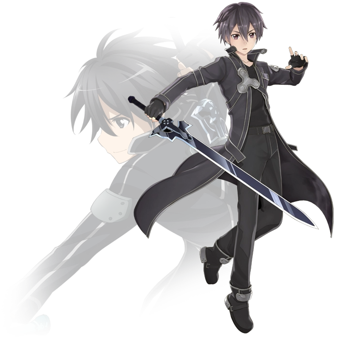 Hình ảnh nhân vật Kirito trong bộ phim hoạt hình Sword Art Online