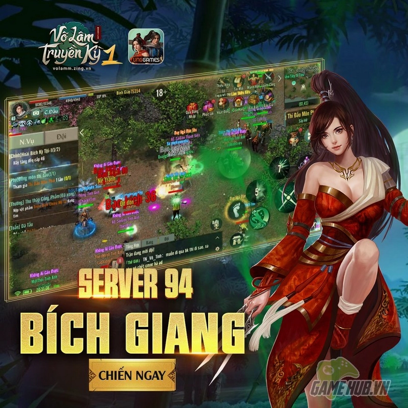 Hình ảnh ông lão Dã Tẩu giao nhiệm vụ cho người chơi trong võ lâm truyền kỳ