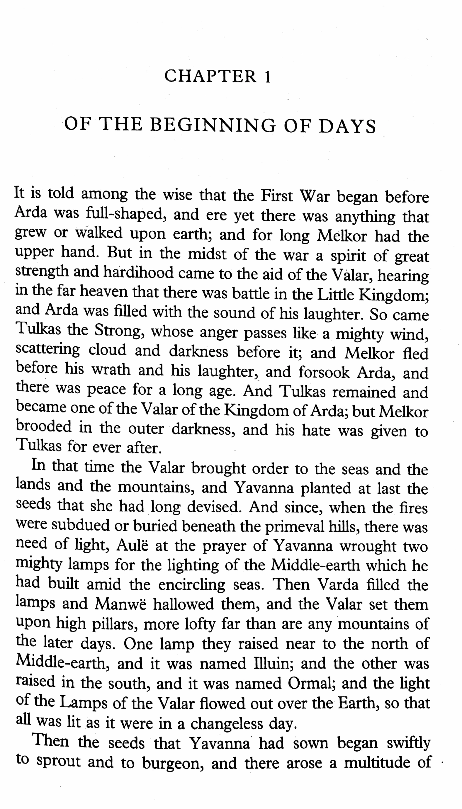 Minh họa nghệ thuật phong cảnh hùng vĩ trong The Silmarillion