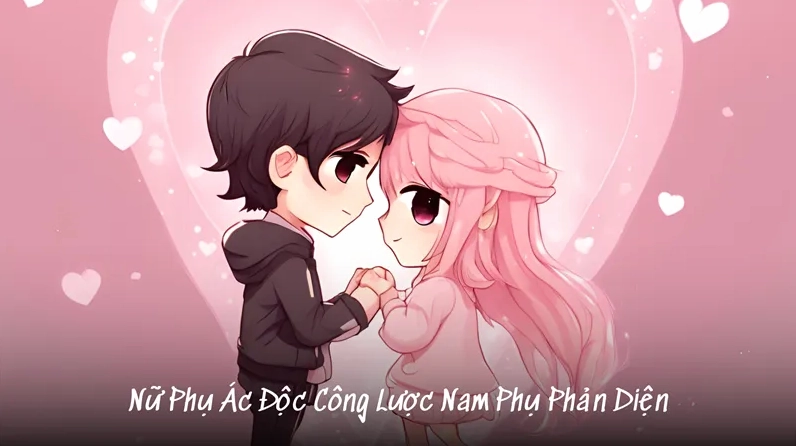 Minh họa nhân vật nữ phụ ác độc tiến hành công lược nam phụ phản diện