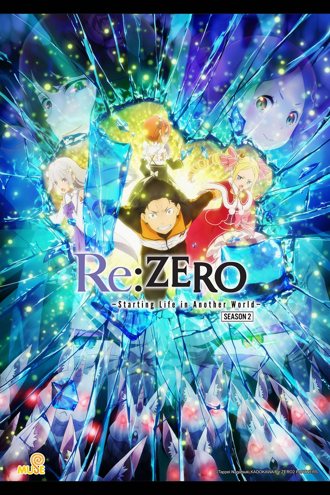 Poster phần 2 của Re:Zero với dàn nhân vật chính
