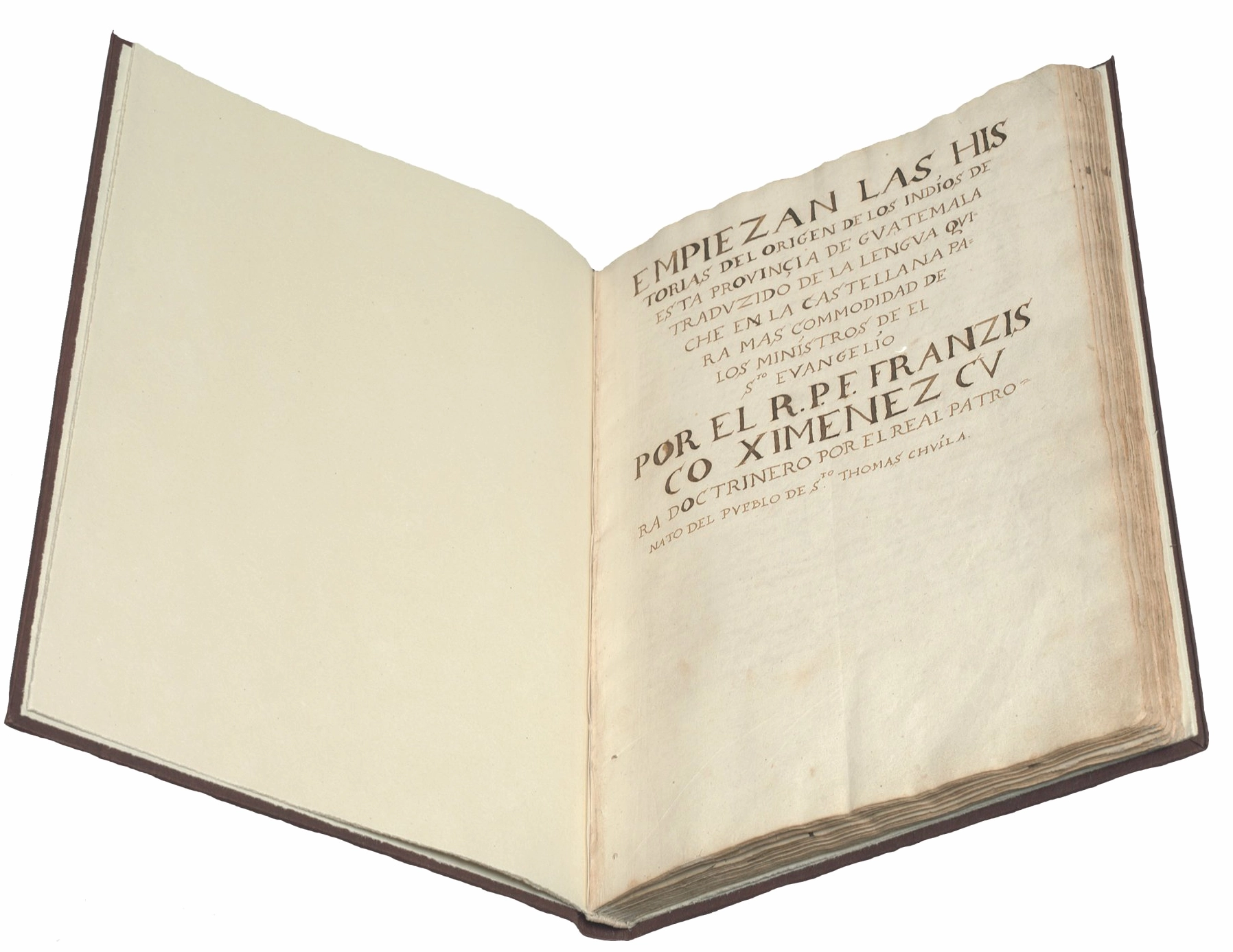 Trang bản thảo cổ của cuốn sách linh thiêng Popol Vuh