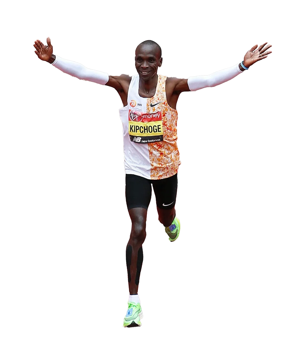 Vận động viên Eliud Kipchoge dẫn đầu tốp chạy tinh hoa