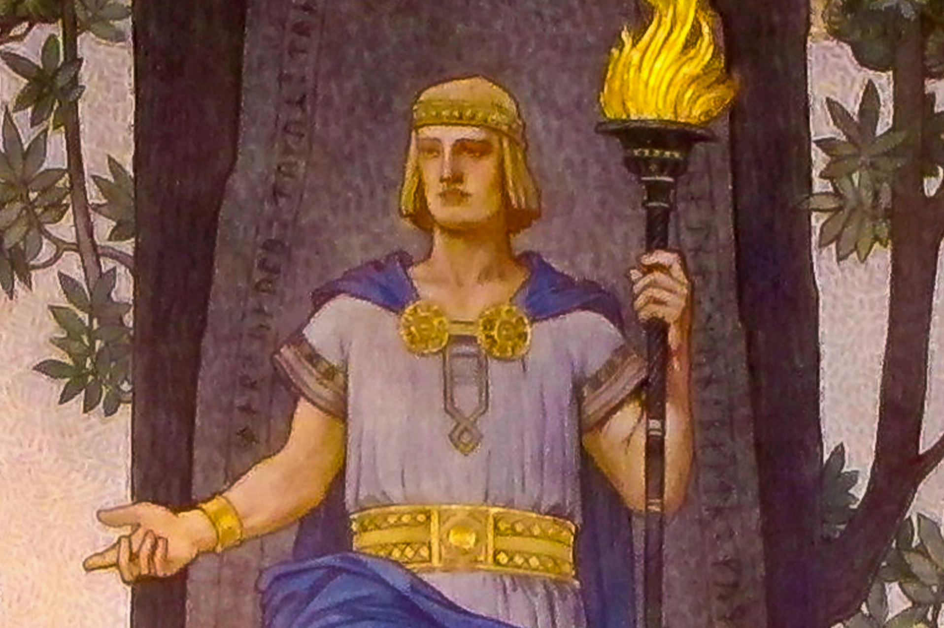 Vị thần gác cổng Heimdall oai nghiêm bảo vệ cầu vồng Bifrost