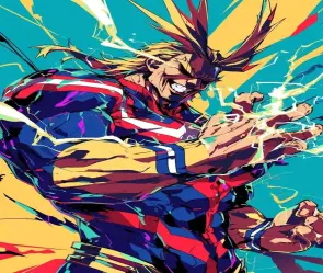 Ảnh All Might đẹp hùng dũng khiến fan My Hero xúc động