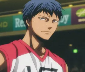 Ảnh Aomine Daiki đầy cá tính và kỹ năng vượt trội trên sân