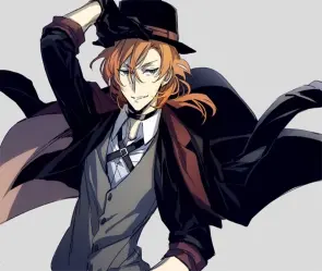 Ảnh Chuuya lạnh lùng đầy khí chất trong Bungo Stray Dogs