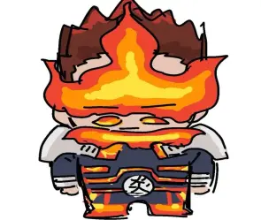 Trọn bộ ảnh chibi Endeavor cực ngầu đốn tim fan hâm mộ 2025