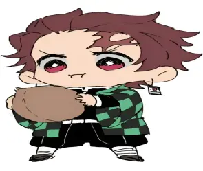 Ảnh chibi Kamado Tanjiro dễ thương khiến fan mê mẩn