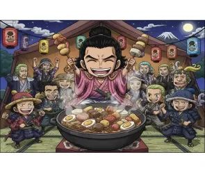 Bộ hình chibi Kozuki Oden đẹp mắt khiến fan mê mẩn