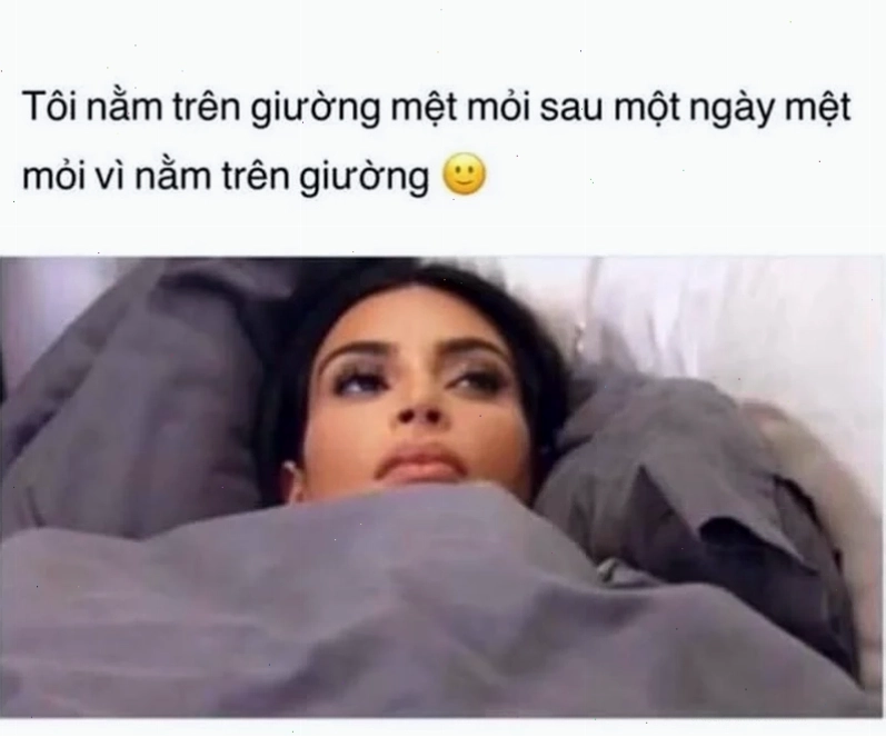 Meme tận hưởng ngày lười biếng