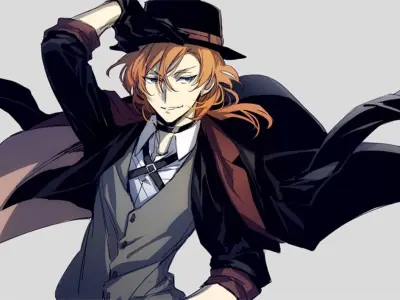Ảnh Chuuya lạnh lùng đầy khí chất trong Bungo Stray Dogs