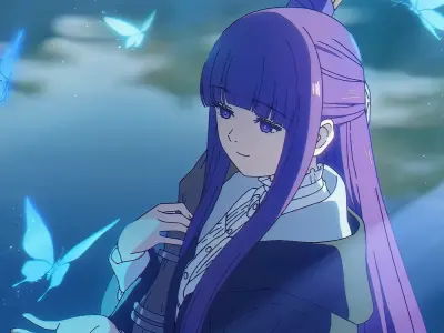 Ảnh Fern dễ thương khiến fan anime Frieren say mê