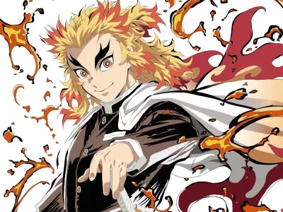 Ảnh Rengoku Kyoujirou anime sắc nét đẹp hút hồn người xem
