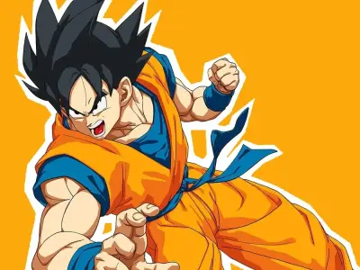 Ảnh Son Goku Dragon Ball độc đáo và phong thái quyền lực