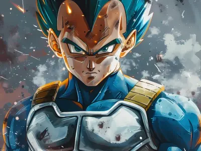 Top ảnh Vegeta cực chất khắc họa tinh thần chiến binh Saiyan