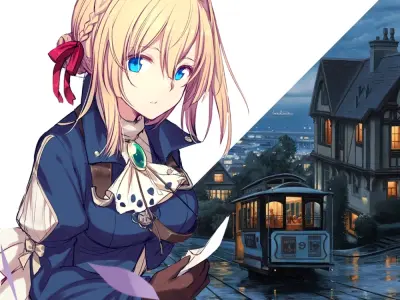 Bộ ảnh Violet Evergarden đẹp buồn khiến fan rưng rưng