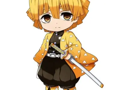 Tổng hợp ảnh Agatsuma Zenitsu chibi đẹp nhất cho bạn