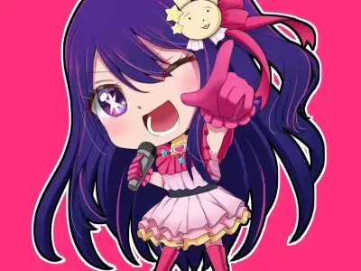 Trọn bộ ảnh chibi Ai Hoshino 2025 gây sốt cộng đồng fan