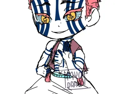 Ảnh chibi Akaza độc đáo dễ thương hấp dẫn fan anime