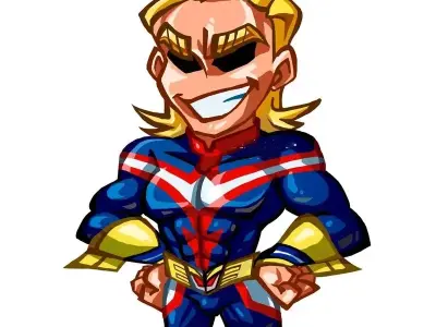 Tổng hợp ảnh chibi All Might đáng yêu khiến fan mê mẩn