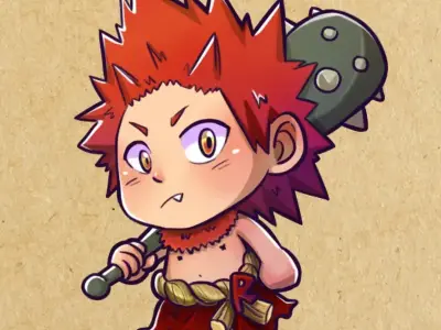 Ảnh chibi Eijiro Kirishima siêu cute fan MHA không thể bỏ lỡ