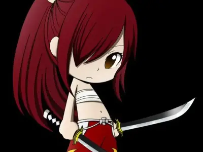 Xem ngay ảnh chibi Erza Scarlet đẹp mê hoặc mọi fan hâm mộ