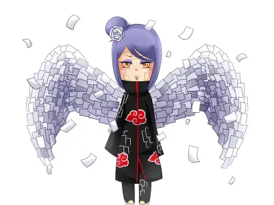 Xem ngay ảnh chibi Konan cực dễ thương và đầy sáng tạo