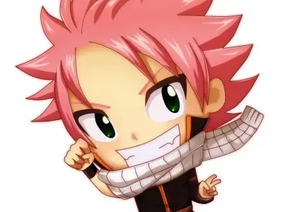 Bộ sưu tập ảnh chibi Natsu Dragneel dễ thương cực hot 2025