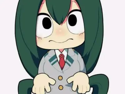 Ảnh Chibi Tsuyu Asui- Sức Hút Của Nữ Anh Hùng Ếch Đáng Yêu